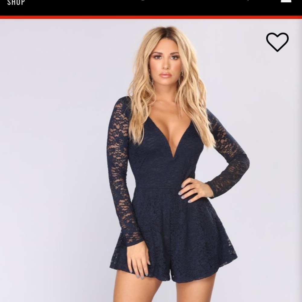 Blue Lace romper